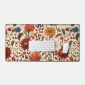 Moderne herfst Herfst Botanische Bloemen Bureaumat (Keyboard & Muis)