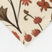 Moderne herfst Herfst Botanische Bloemen Fleece Deken (Hoek)