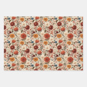 Moderne herfst Herfst Botanische Bloemen Inpakpapier Vel (Voorkant 2)