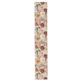 Moderne herfst Herfst Botanische Bloemen Lange Tafelloper (Voorkant)