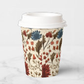 Moderne herfst Herfst Botanische Bloemen Papieren Bekers (Rechts)