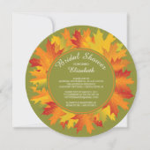 Moderne Herfst herfst Bridal Shower Kaart (Voorkant)