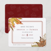 Moderne Herfst herfst laat elegant behalve de datu (Voorkant / Achterkant)