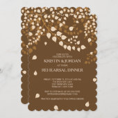 Moderne herfst Herfst laat repetitief eten Kaart (Voorkant / Achterkant)