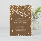 Moderne herfst Herfst laat repetitief eten Kaart (Staand voorkant)