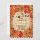 Moderne Herfst - herfst Leaf Bridal Shower-uitnodi Kaart (Voorkant)