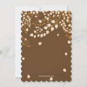 Moderne Herfst - herfst Leaf Bridal Shower-uitnodi Kaart (Achterkant)