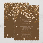 Moderne Herfst - herfst Leaf Bridal Shower-uitnodi Kaart (Voorkant / Achterkant)