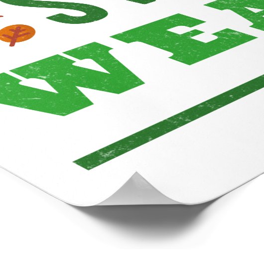 Moderne Herfst Herfst Woordkunst Poster (Hoek)