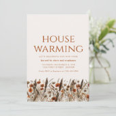 Moderne Herfst housewarming uitnodigen Kaart (Staand voorkant)