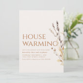 Moderne Herfst housewarming uitnodigen Kaart (Staand voorkant)