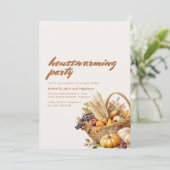 Moderne Herfst housewarming uitnodigen Kaart (Staand voorkant)