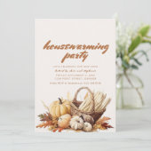 Moderne Herfst housewarming uitnodigen Kaart (Staand voorkant)