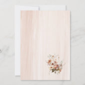 Moderne Herfst in liefde Baby shower Kaart (Achterkant)