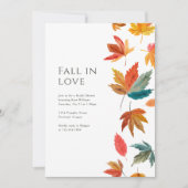 Moderne Herfst in Liefde Vrijgezellenfeest Kaart (Voorkant)