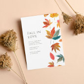 Moderne Herfst in Liefde Vrijgezellenfeest Kaart