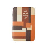 Moderne Herfst kleurenblok - Aangepast Badmat (Voorkant Verticaal)