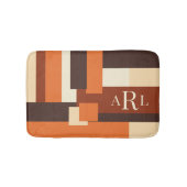 Moderne Herfst kleurenblok - Aangepast Badmat (Voorkant)