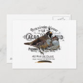 moderne  herfst kwartel briefkaart (Voorkant / Achterkant)