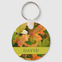 Moderne herfst laat sleutelring achter