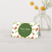 Moderne herfst leest Acorn Pattern repesal Plaatskaartje (Voorkant)