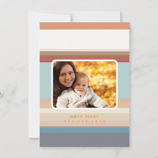 Moderne Herfst Oogst 35e Verjaardag Kleurrijke Str Kaart (Achterkant)