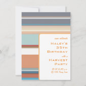 Moderne Herfst Oogst 35e Verjaardag Kleurrijke Str Kaart (Voorkant)