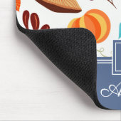 Moderne Herfst Patroon Naam Muismat (Hoek)