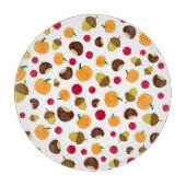 Moderne Herfst pomkin Berries Acorns Snijplank (Voorkant)