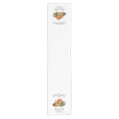 moderne  herfst, pompoen en pompoen korte tafelloper (Voorkant)