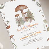 Moderne herfst Porcini paddenstoel Bos verjaardag Kaart