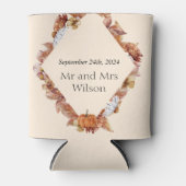 Moderne Herfst Sinaasappel BOHO bruiloft Blikjeskoeler (Voorkant)