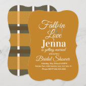 Moderne Herfst Stripes Plays Vrijgezellenfeest Kaart (Voorkant / Achterkant)