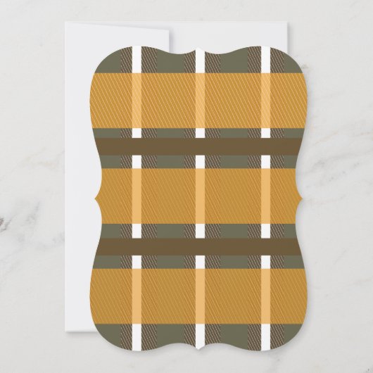 Moderne Herfst Stripes Plays Vrijgezellenfeest Kaart (Achterkant)