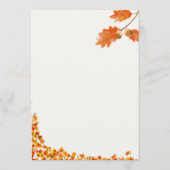 Moderne herfst Thanksgiving diner uitnodiging (Achterkant)