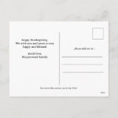 Moderne Herfst Thanksgiving familie foto collage Feestdagenkaart (Achterkant)