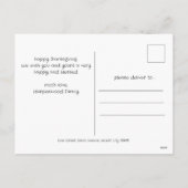 Moderne Herfst Thanksgiving Familiefoto Collage Feestdagenkaart (Achterkant)