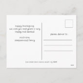 Moderne Herfst Thanksgiving Familiefoto Collage Feestdagenkaart (Achterkant)