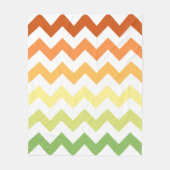 Moderne Herfst V Chevron Fleece Deken (Voorkant)