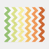 Moderne Herfst V Chevron Fleece Deken (Voorkant (Horizontaal))