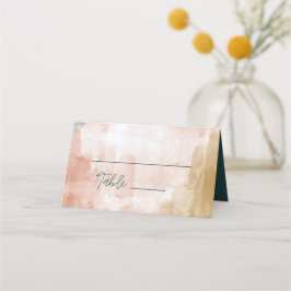 Moderne Herfst van de Abstracte Waterverf Boho Wed Plaatskaartje