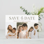 Moderne Herfst van drie foto's in het najaar Save The Date (Staand voorkant)