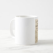 Moderne  herfst wilde kalkoen koffiemok (Voorkant links)