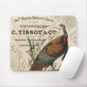 moderne  herfst wilde kalkoen muismat (Met muis)