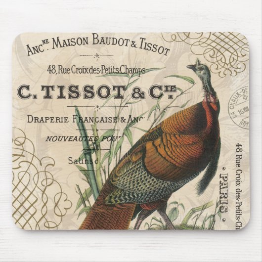 moderne  herfst wilde kalkoen muismat (Voorkant)