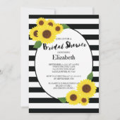 Moderne Herfst Zonnebloem Bruids Douche Uitnodigin Kaart (Voorkant)