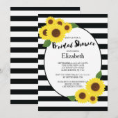 Moderne Herfst Zonnebloem Bruids Douche Uitnodigin Kaart (Voorkant / Achterkant)