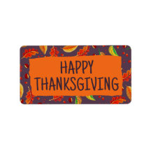 Moderne herfstbladeren Kastanjes vallen Thanksgivi