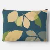 Moderne herfstbladeren met turquoise achtergrond etui (Voorkant)