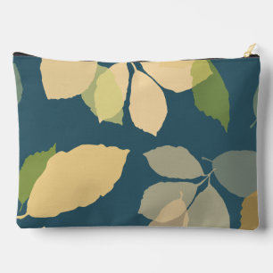 Moderne herfstbladeren met turquoise achtergrond etui